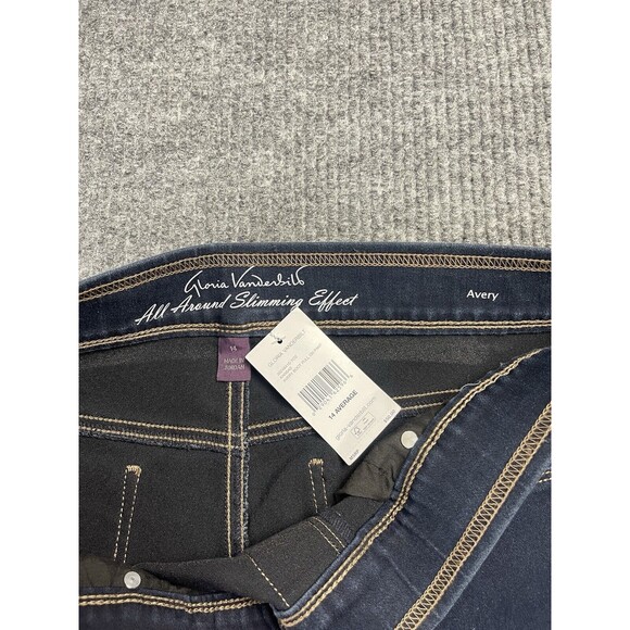 Gloria Vanderbilt Avery Size 14 Pull On All Around Slimming Bootcut Jean Pants - Picture 5 of 11